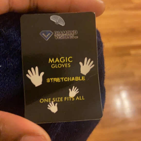 Navy Blue Mittens - Picture 2 of 3